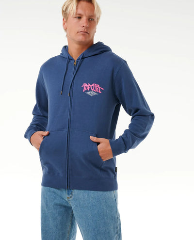 Ripcurl Shred Till Dead Zip Hoodie - Washed Navy