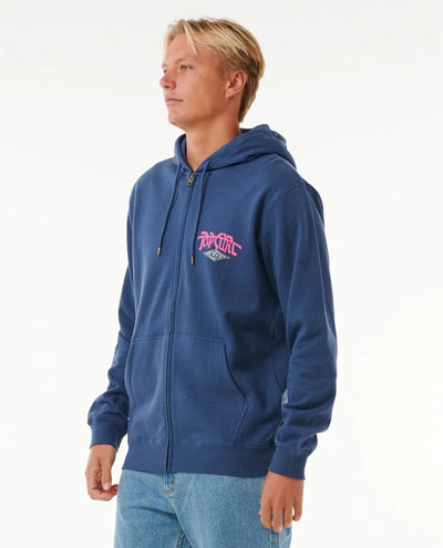 Ripcurl Shred Till Dead Zip Hoodie - Washed Navy