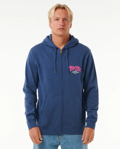 Ripcurl Shred Till Dead Zip Hoodie - Washed Navy