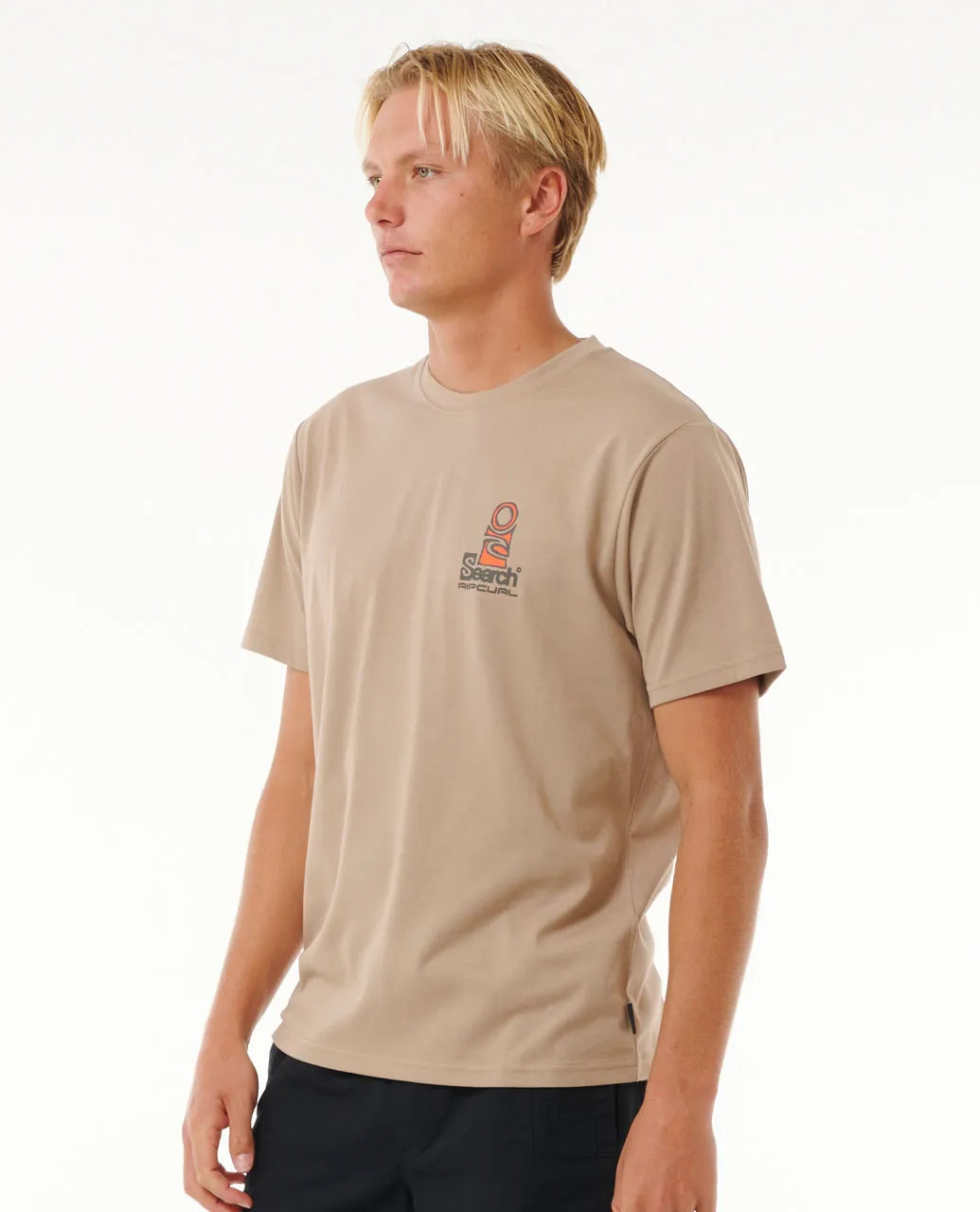 Ripcurl Vaporcool Search Stack T-Shirt - Sand Dune