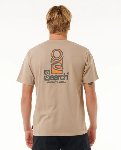 Ripcurl Vaporcool Search Stack T-Shirt - Sand Dune