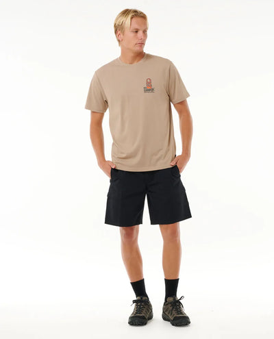 Ripcurl Vaporcool Search Stack T-Shirt - Sand Dune