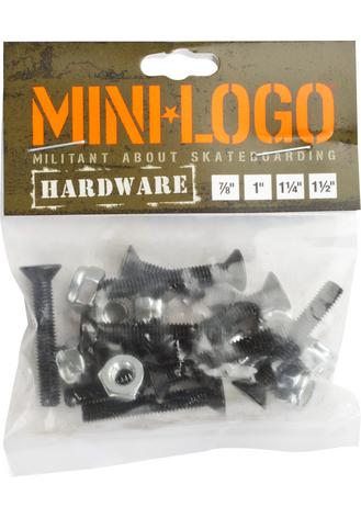 Mini Logo Mounting-Kit 1-1/4 Kreuz Bolts - Black