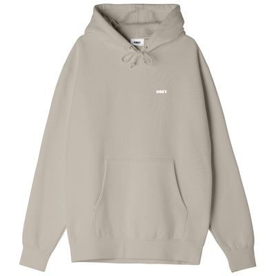 Obey Bold HEAVYWEIGHT OVERSIZE HOOD - Silver Grey