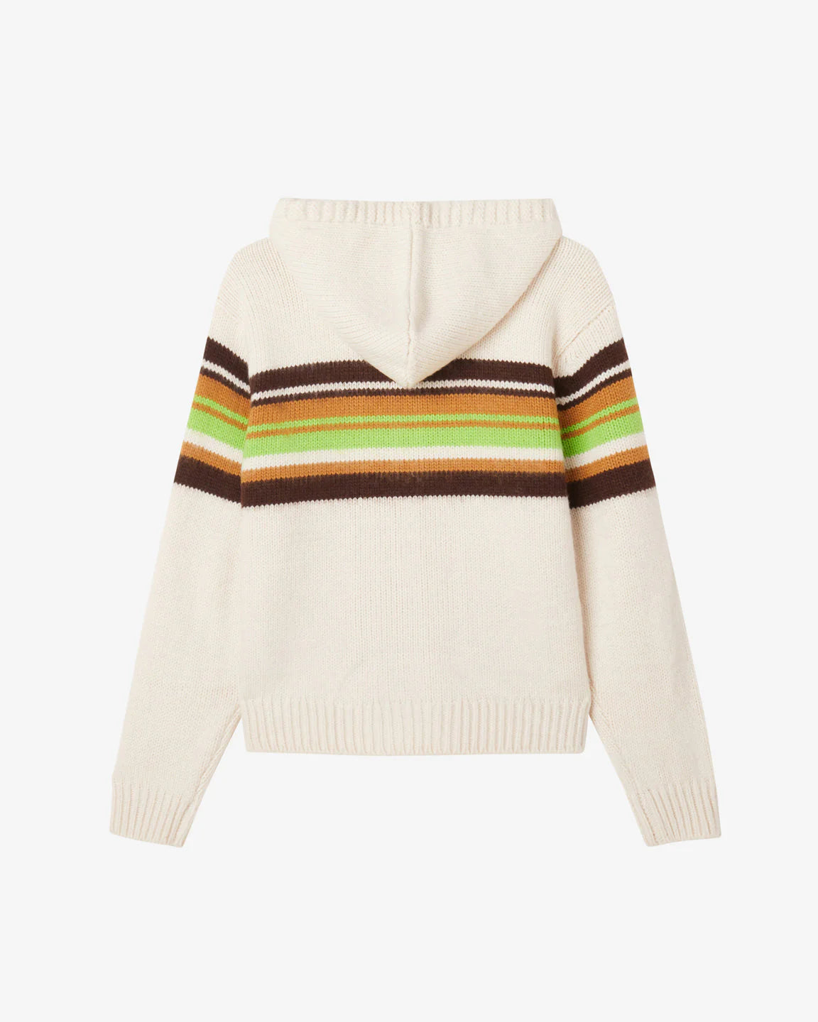 Obey MYERS ZIP SWEATER unbleached multi