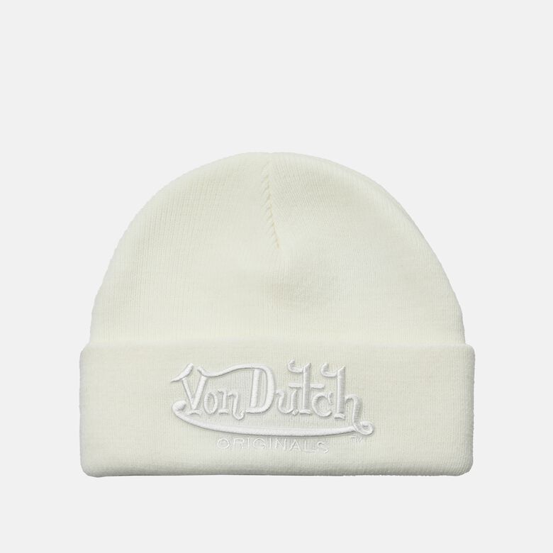 Von Dutch Flint Beanie - Cream