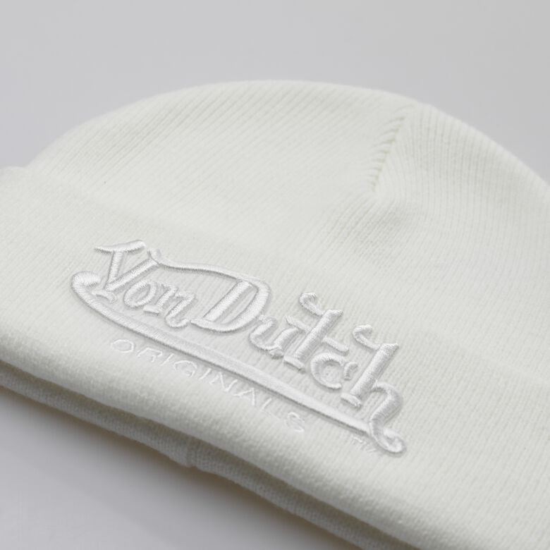 Von Dutch Flint Beanie - Cream