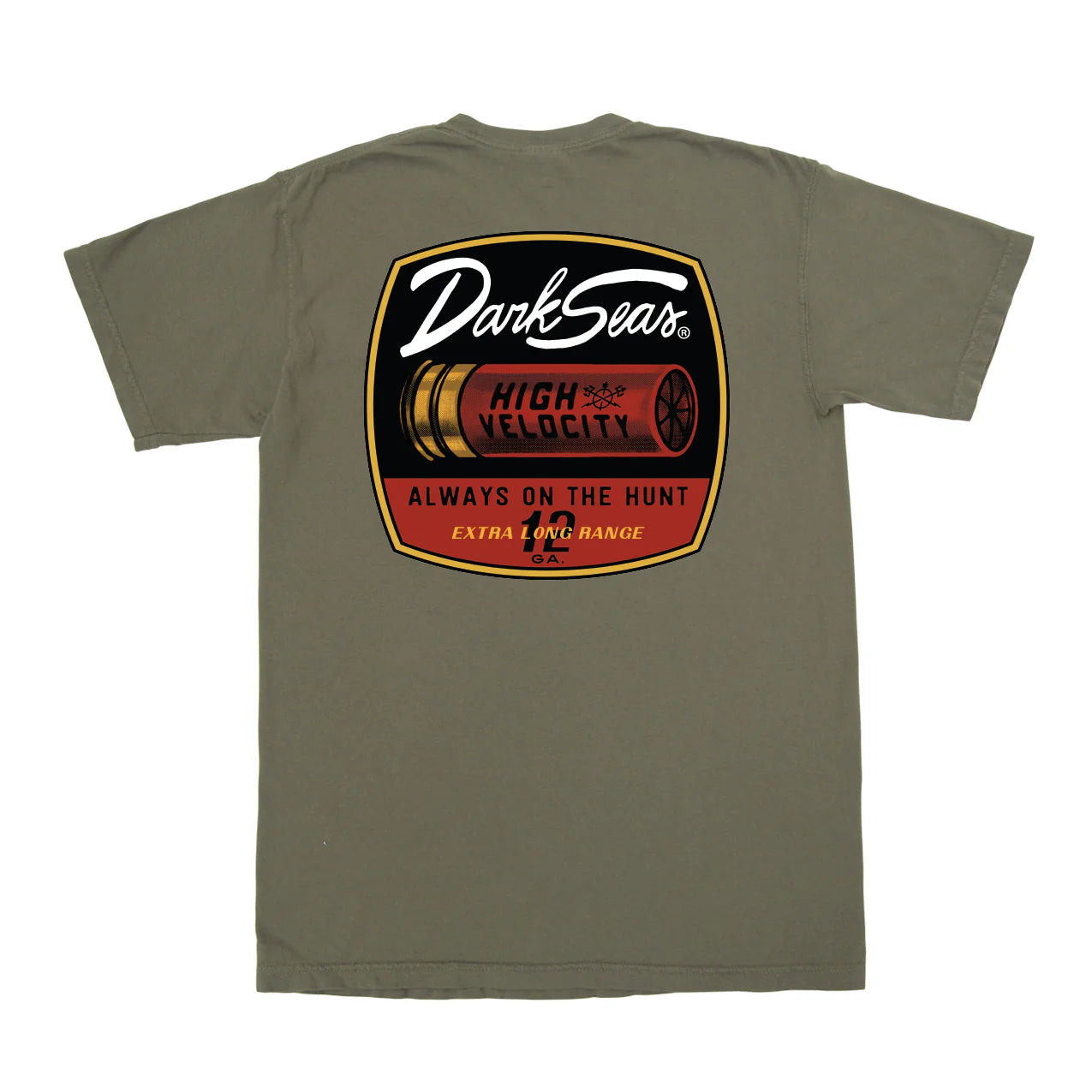 Dark Seas Long Rage Pigment T-Shirt - Ivy Green