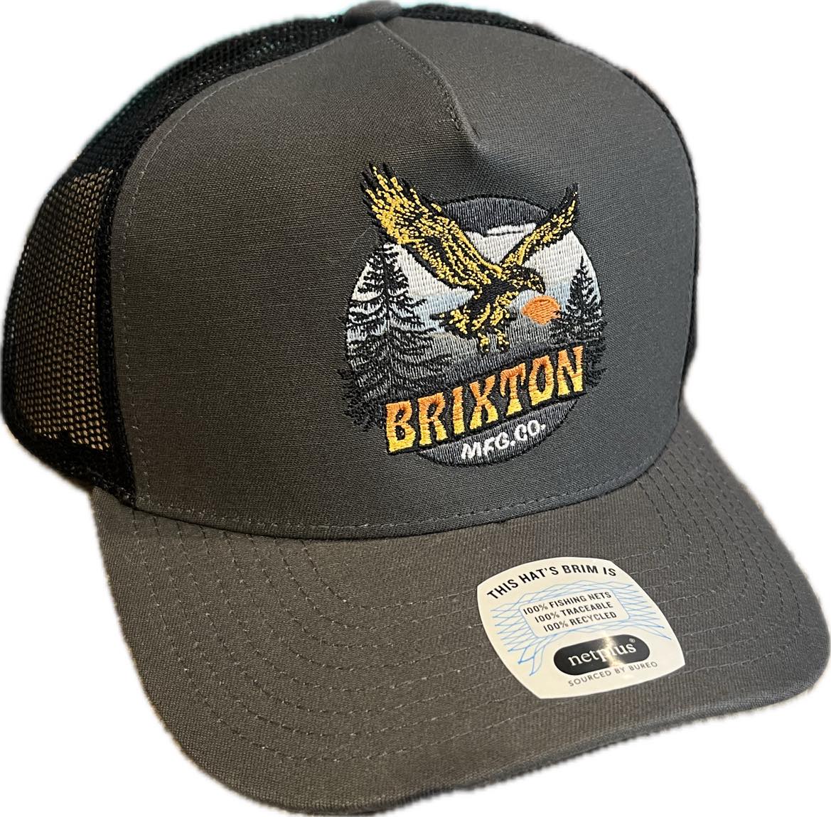 Brixton Rigewood Trucker Cap - CHBLK Charcoal Black