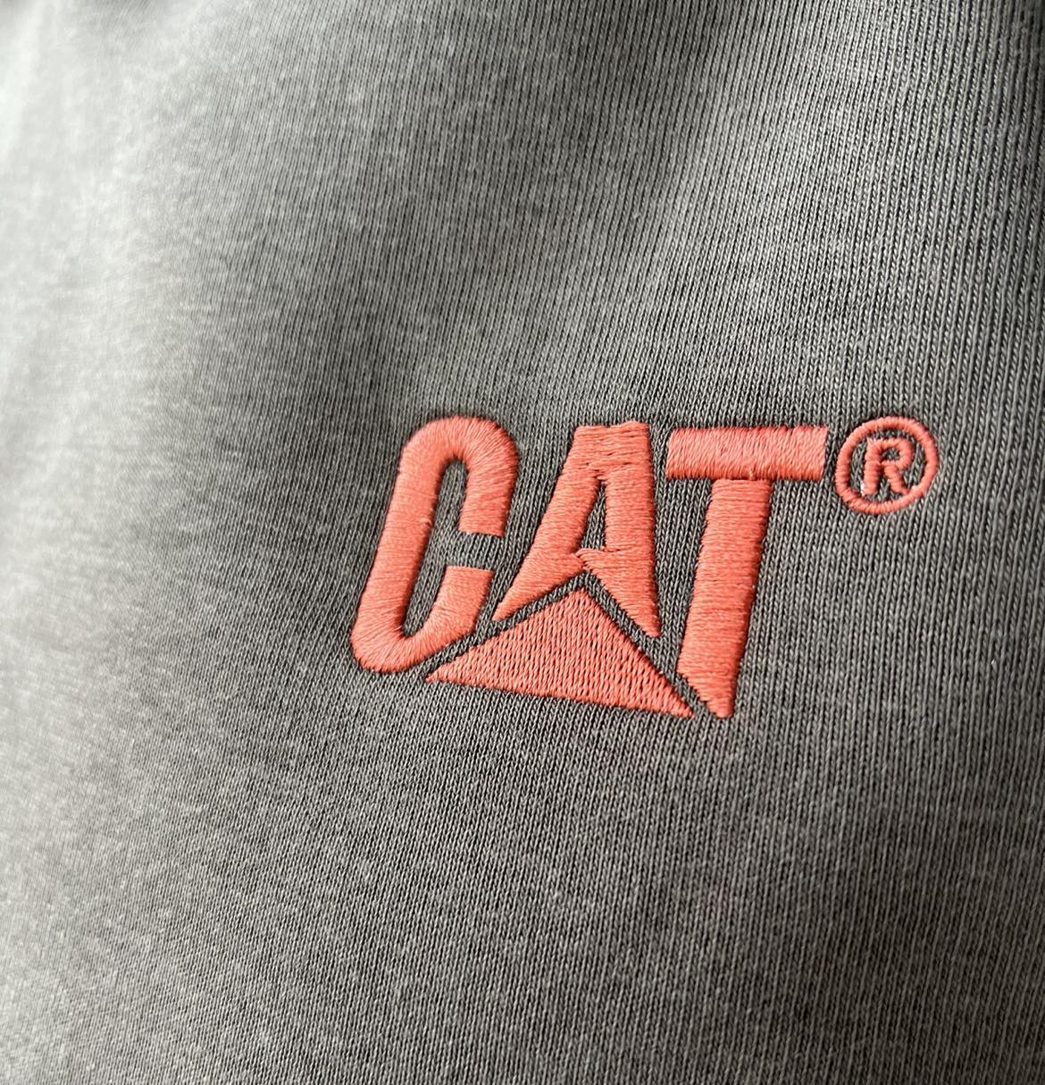 Cat Caterpillar Logo Hoodie - Military Olive