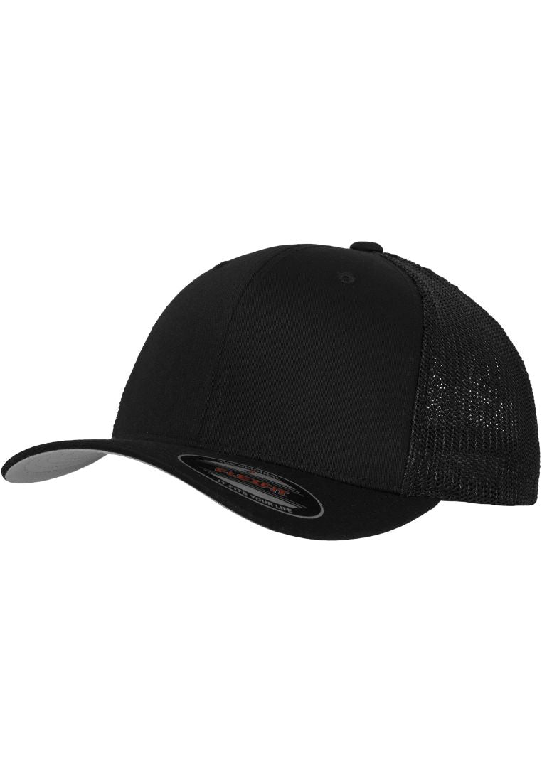 6511 Flexfit Mesh Trucker Black