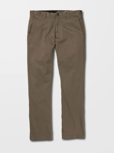 Volcom FRICKIN MODERN STRETCH CHINO TROUSERS - Mushroom