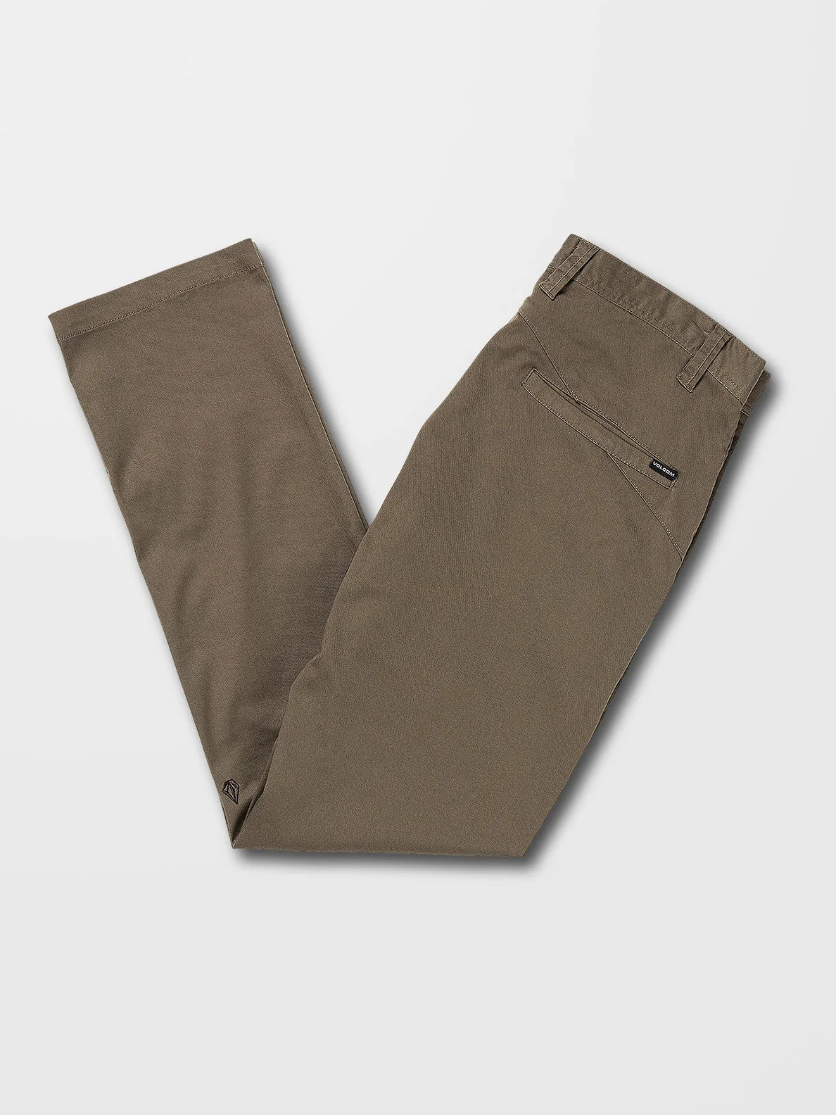 Volcom FRICKIN MODERN STRETCH CHINO TROUSERS - Mushroom