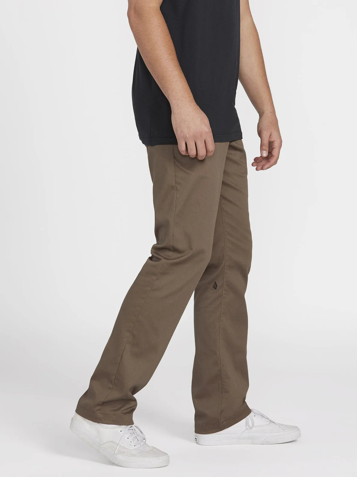 Volcom FRICKIN MODERN STRETCH CHINO TROUSERS - Mushroom