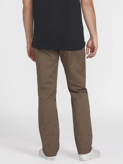 Volcom FRICKIN MODERN STRETCH CHINO TROUSERS - Mushroom