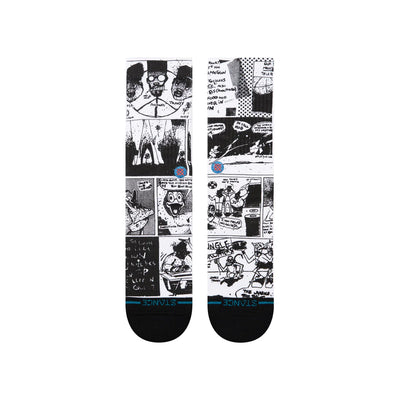 Stance The Sleeve Crew Socken - Black White