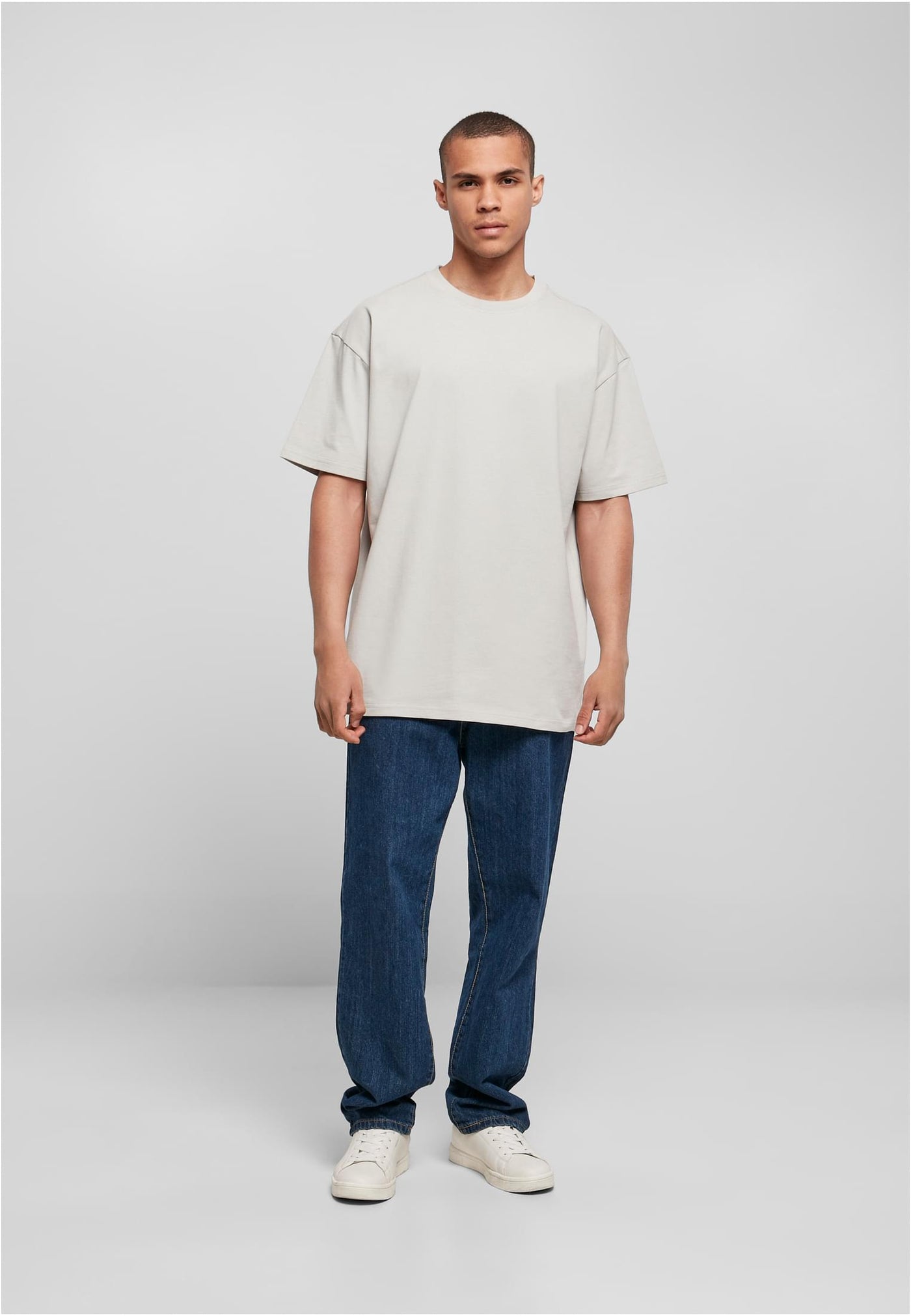 YO-C BY 102 Heavy Oversized Blank T-Shirt - Light Asphalt