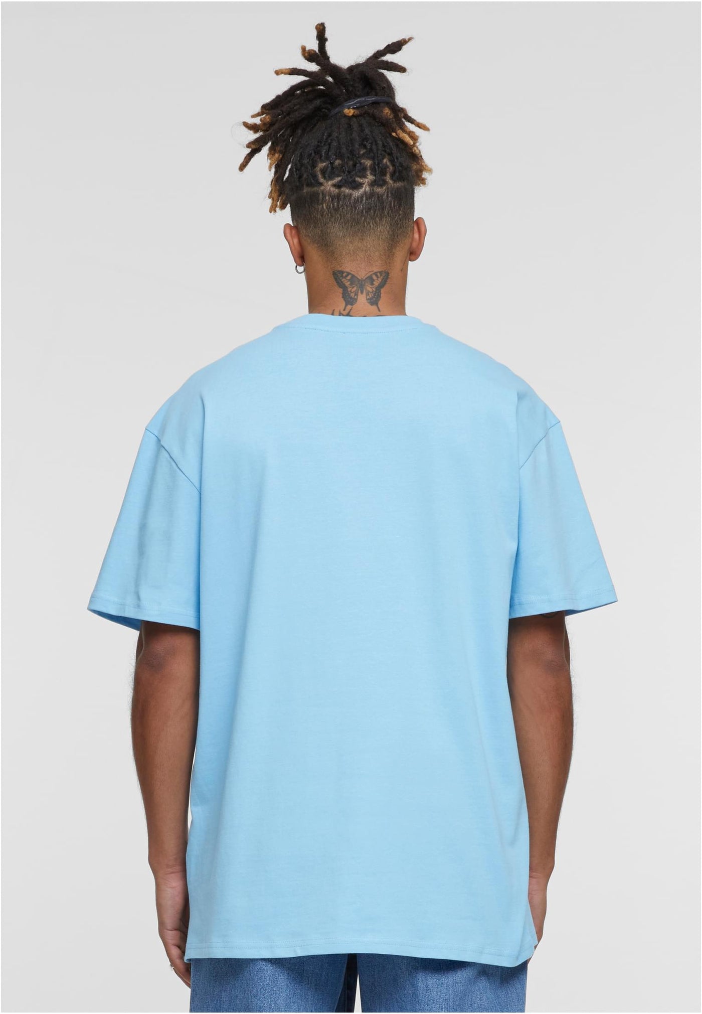 YO-C BY 102 Heavy Oversized Blank T-Shirt - Baltic Blue