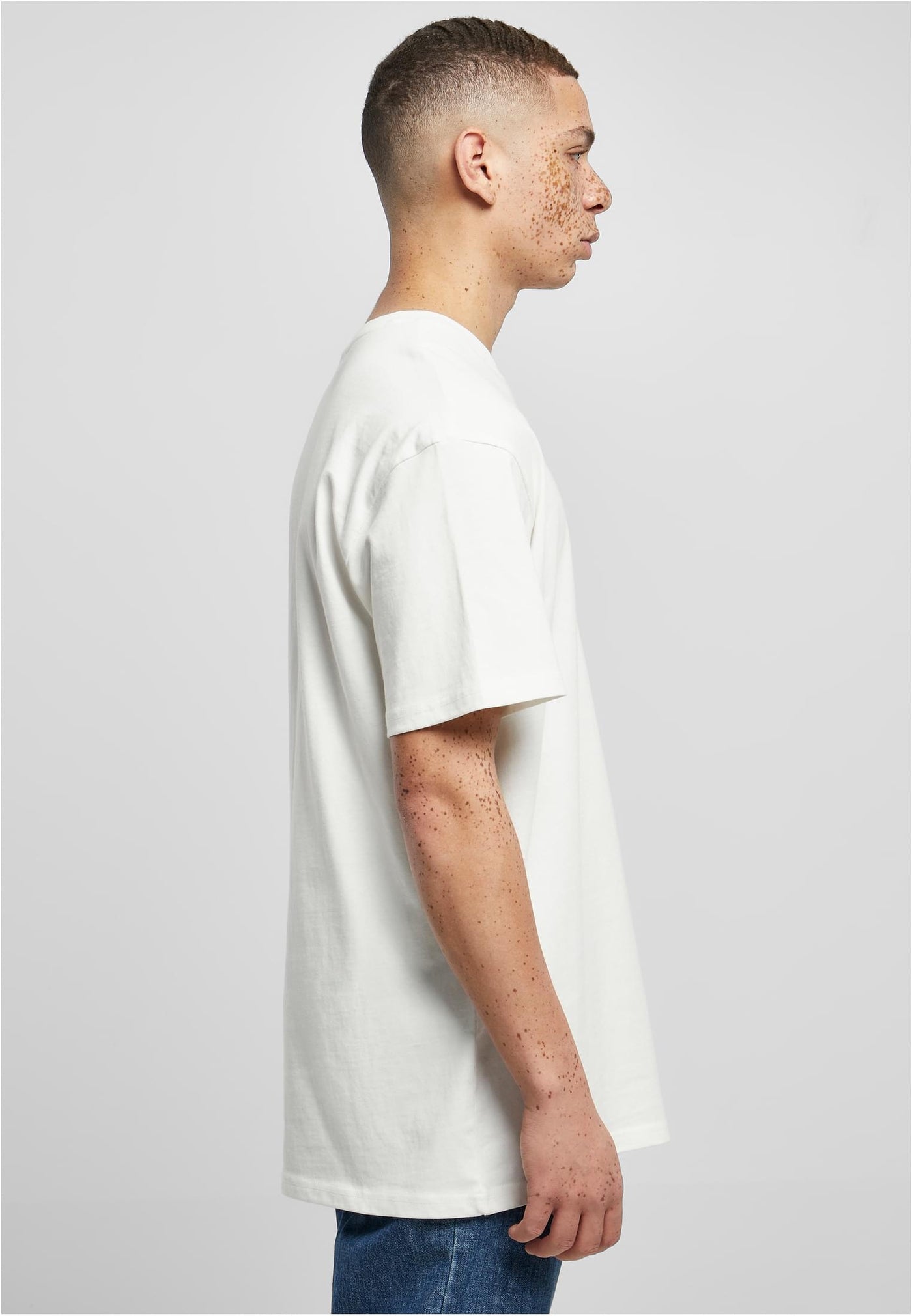 YO-C BY 102 Heavy Oversized Blank T-Shirt - Blanc White