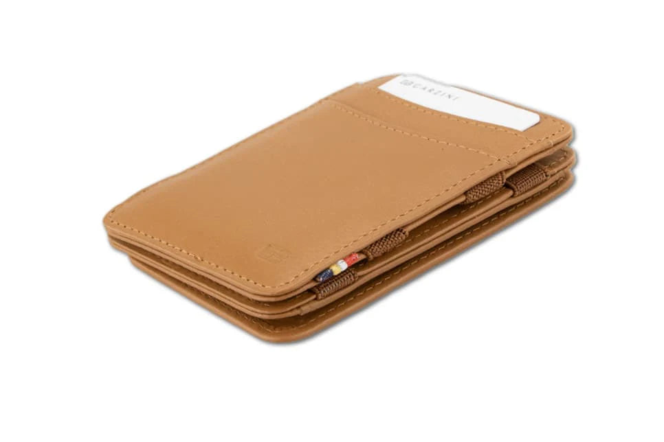 Garzini Magic Wallet - 8 Cards Cognac