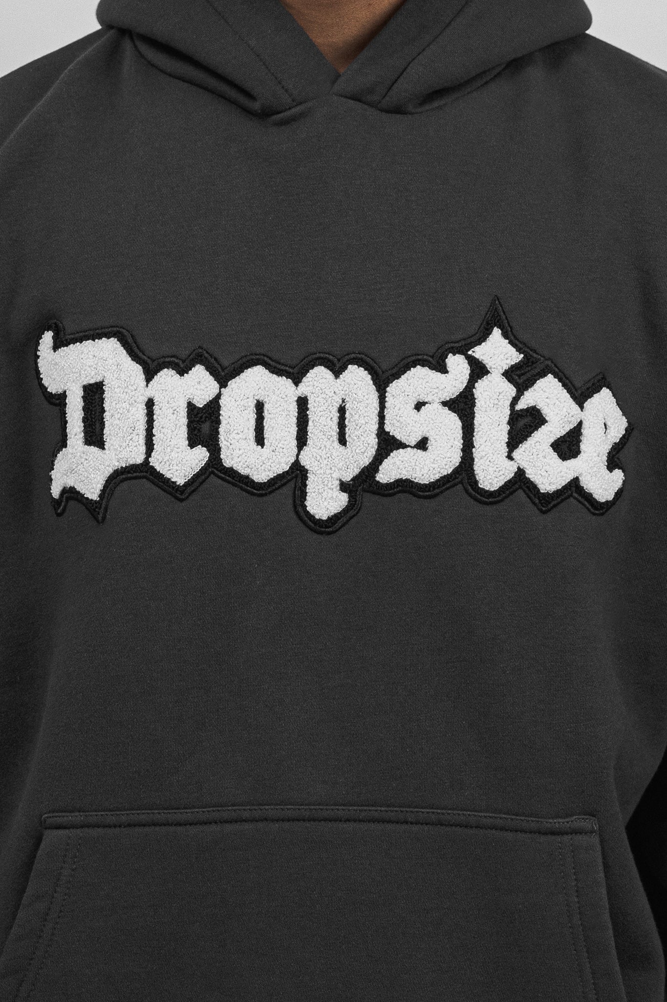 Dropsize HD-101 HEAVY OVERSIZE Hoodie Washed Black