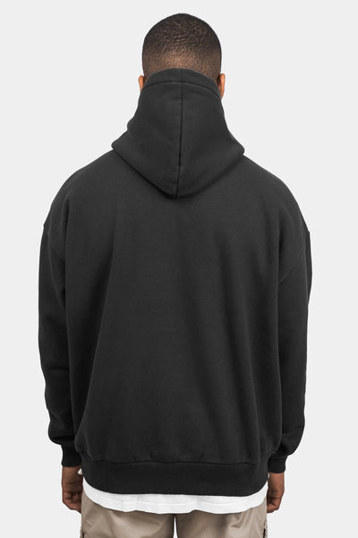 Dropsize HD-101 HEAVY OVERSIZE Hoodie Washed Black