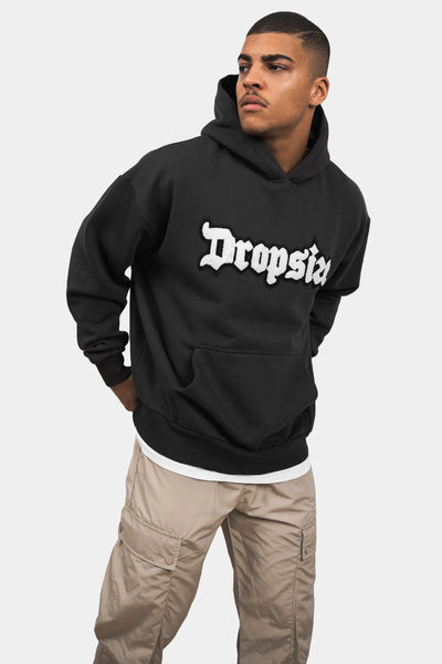 Dropsize HD-101 HEAVY OVERSIZE Hoodie Washed Black