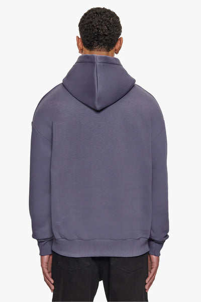 Dropsize HD-158 HEAVY OVERSIZE SMALL EMBO HOODIE - GRANITE