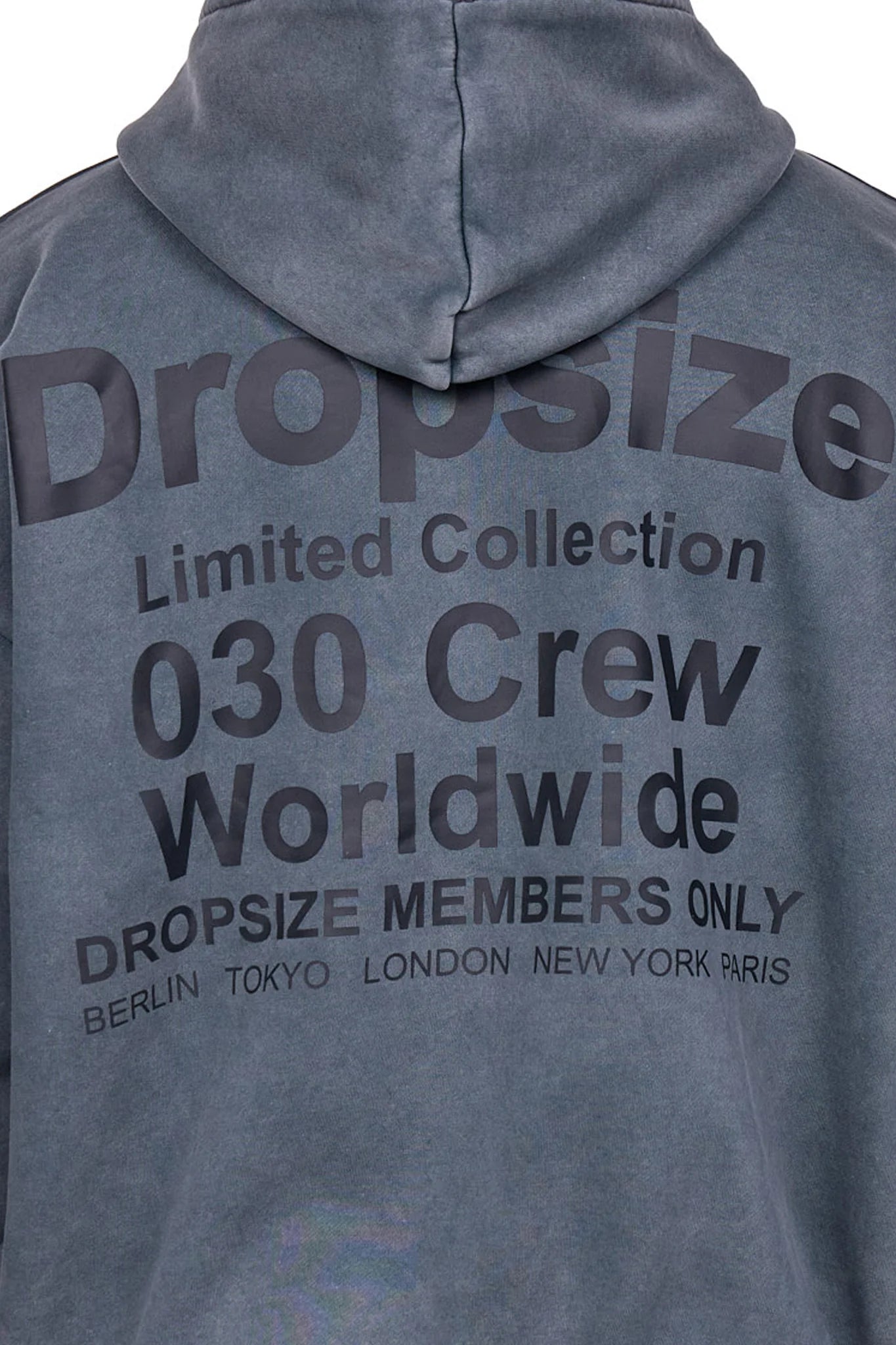 Dropsize HD-251 HEAVY OVERSIZE Hoodie Washed-Grey