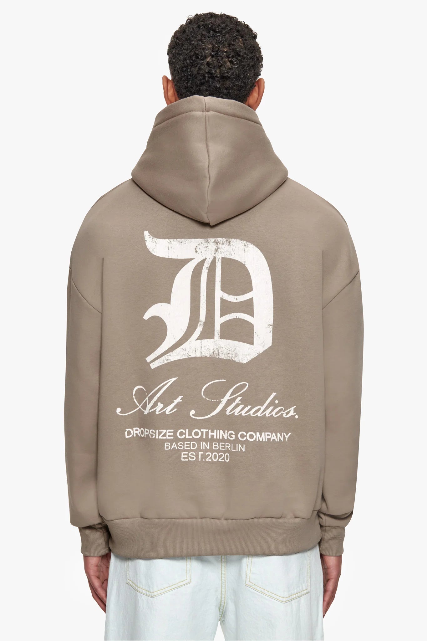 Dropsize HD-333 HEAVY OVERSIZE ART STUDIOS HOODIE - Simply Taupe