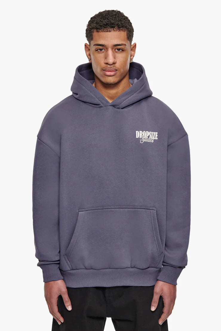 Dropsize HD-377 HEAVY OVERSIZE DROPSIZE STUDIOS HOODIE - GRANITE