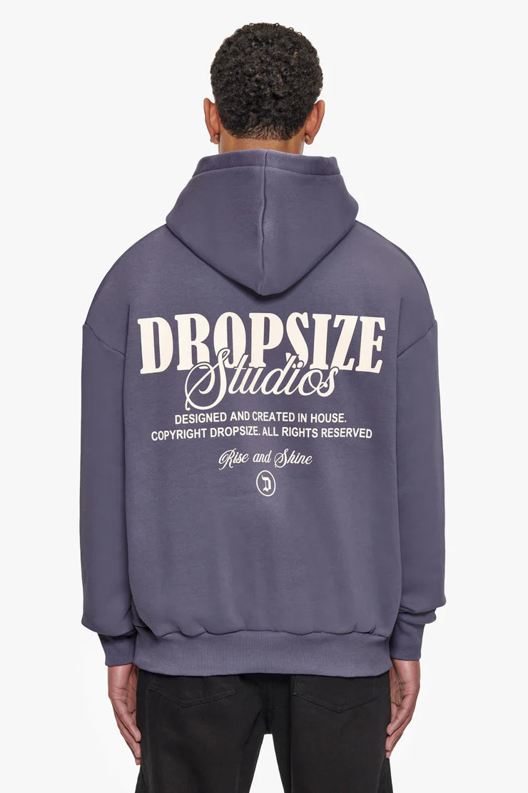 Dropsize HD-377 HEAVY OVERSIZE DROPSIZE STUDIOS HOODIE - GRANITE