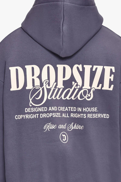 Dropsize HD-377 HEAVY OVERSIZE DROPSIZE STUDIOS HOODIE - GRANITE