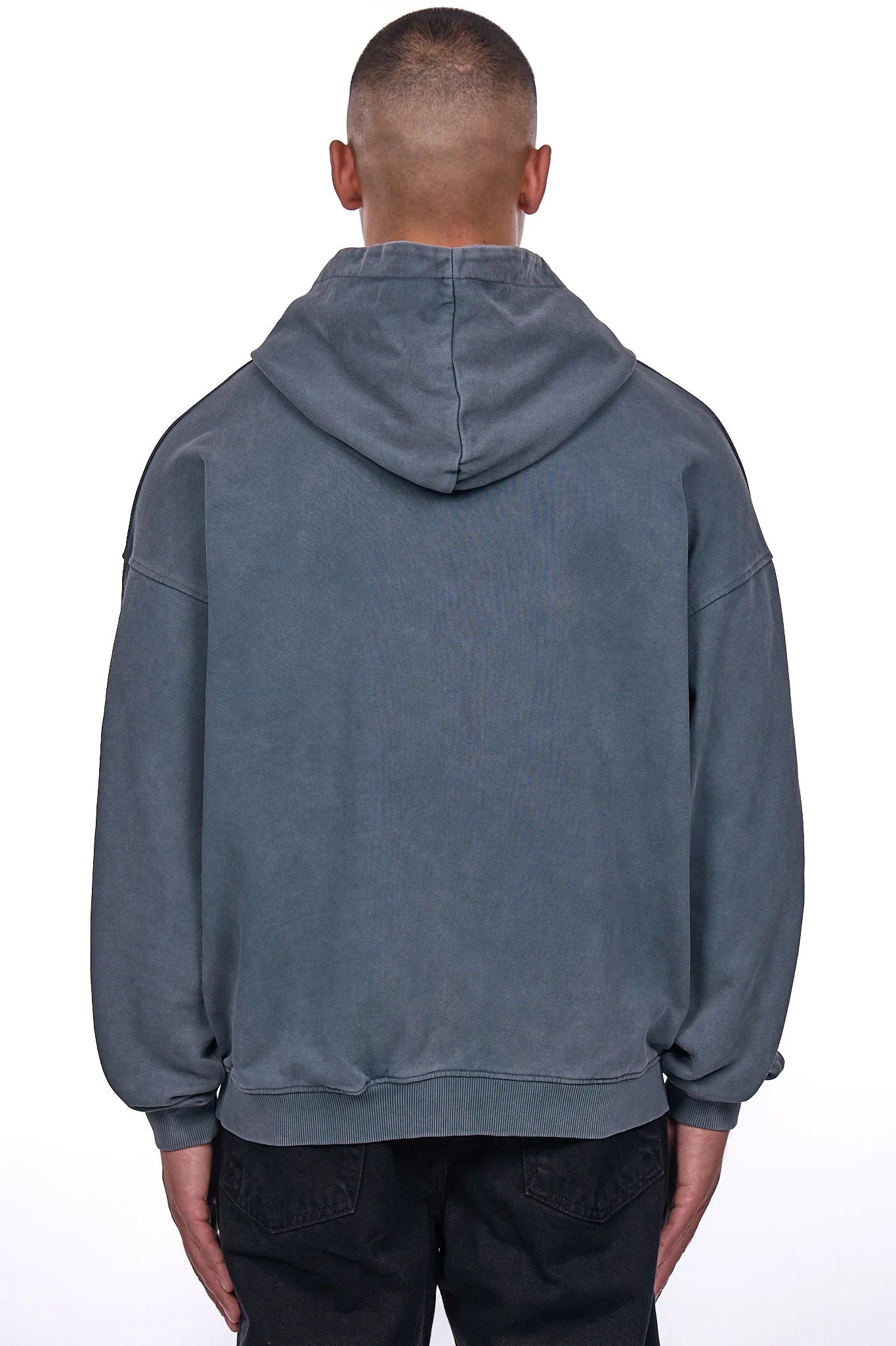 Dropsize HD-483 HEAVY OVERSIZE Hoodie Washed-Grey