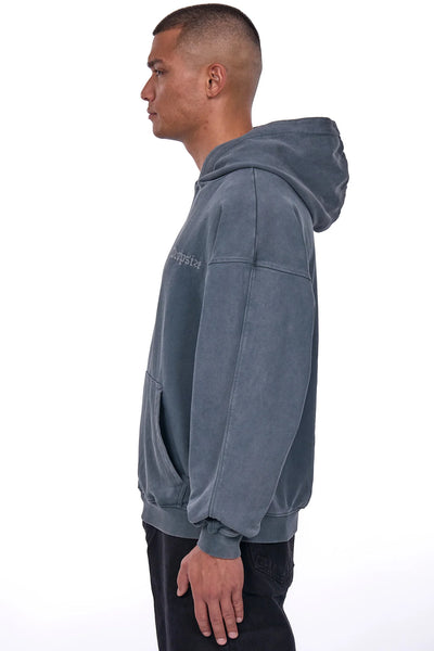 Dropsize HD-483 HEAVY OVERSIZE Hoodie Washed-Grey