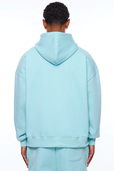 Dropsize Blank Zip-Hoodie ZH-200 - Tiffany (Türkis)