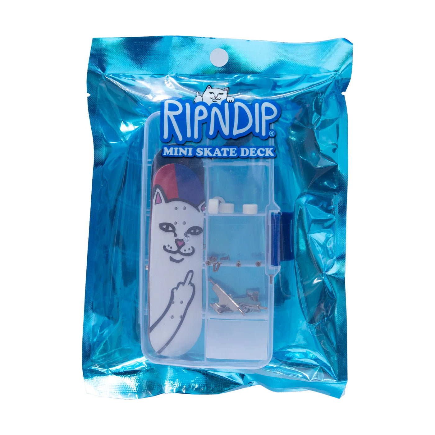 RIPNDIP Lord Nermal Mini Skate Fingeboard - Red / Blue