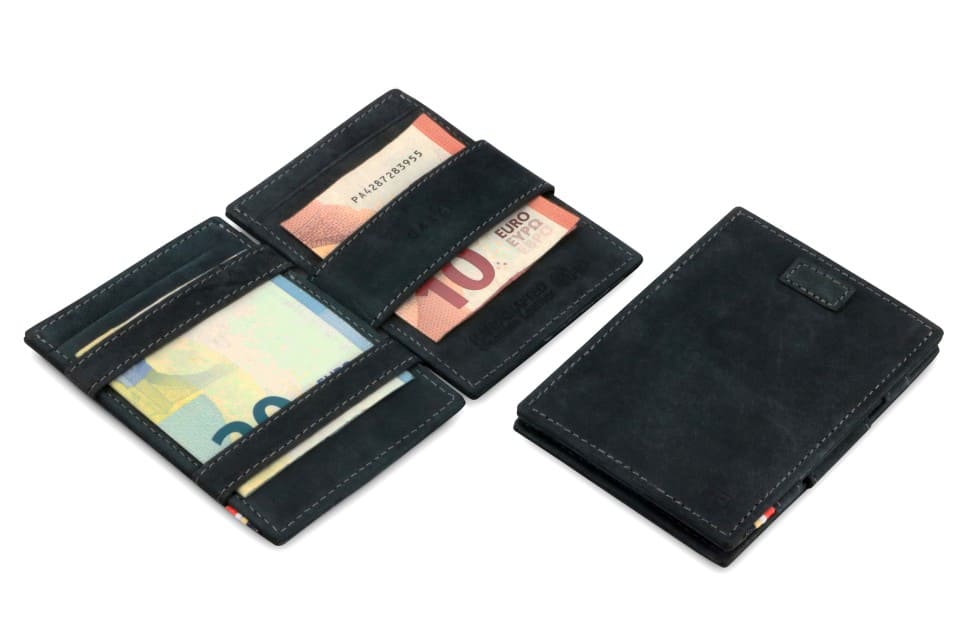 Garzini / Hunterson Cavare Pull Tab Magic Card Wallet - Carbon Black