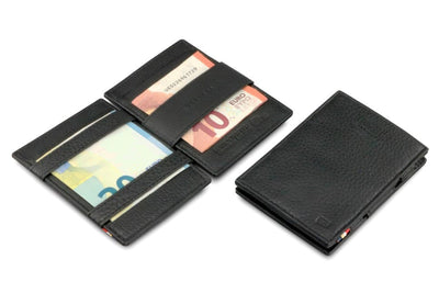 Garzini / Hunterson Cavare Pull Tab Magic Card Wallet - Raven Black