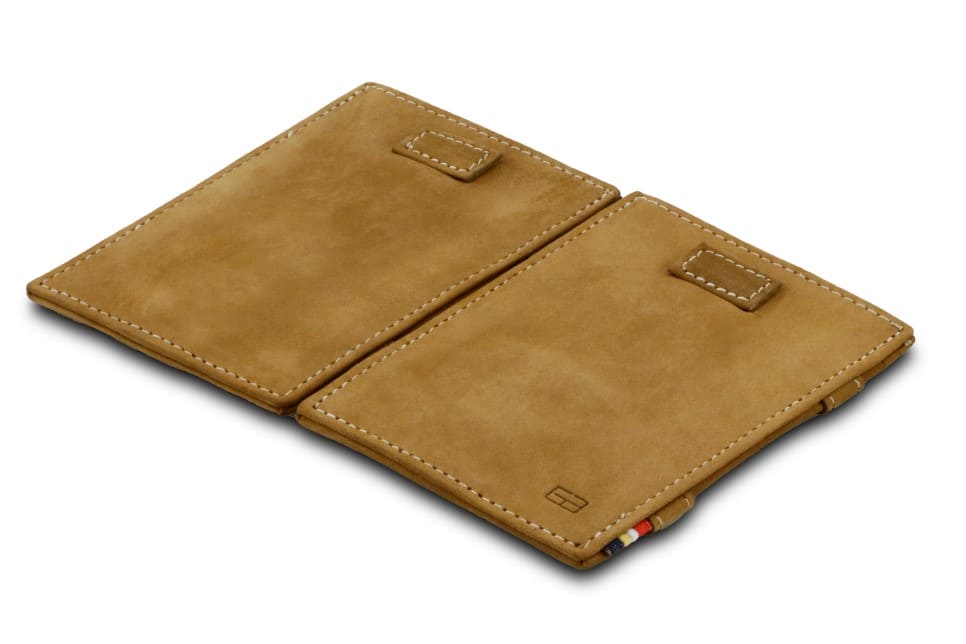 Garzini / Hunterson Cavare Pull Tab Magic Card Wallet - Camel Brown