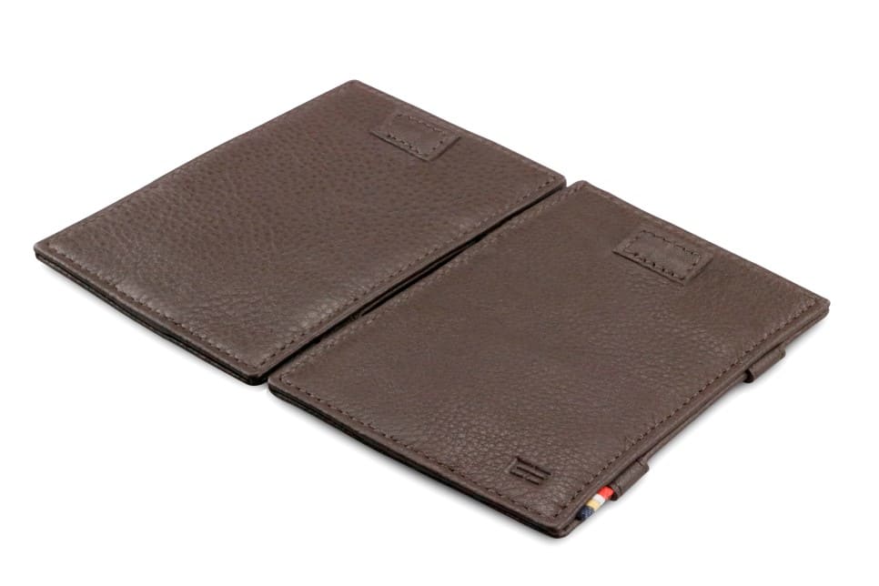 Garzini / Hunterson Cavare Pull Tab Magic Card Wallet - Chocolate Brown