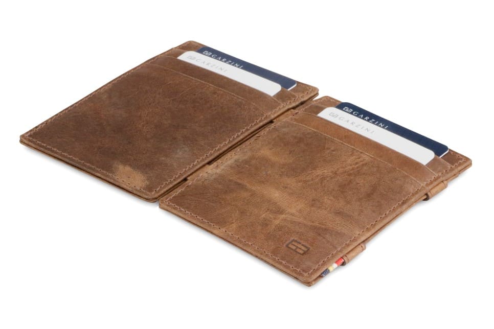 Garzini / Hunterson Essenziale Magic 10 Card Wallet - Brushed Brown