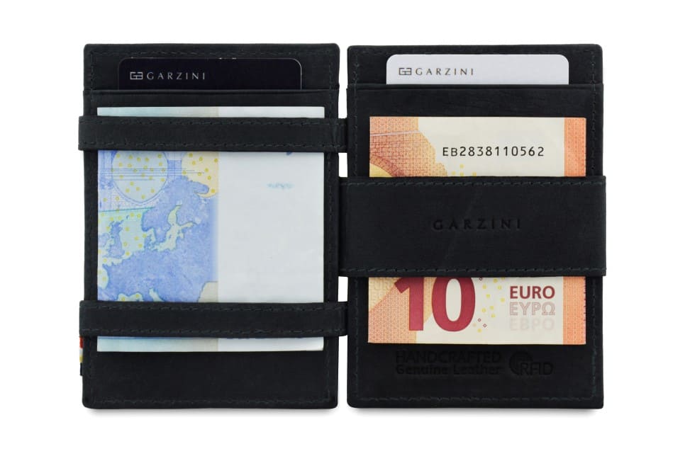 Garzini / Hunterson Essenziale Magic 10 Card Wallet - Carbon Black