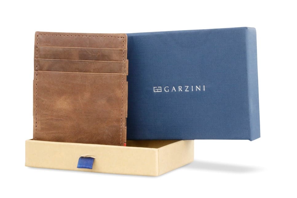 Garzini / Hunterson Essenziale Magic 10 Card Wallet - Brushed Brown