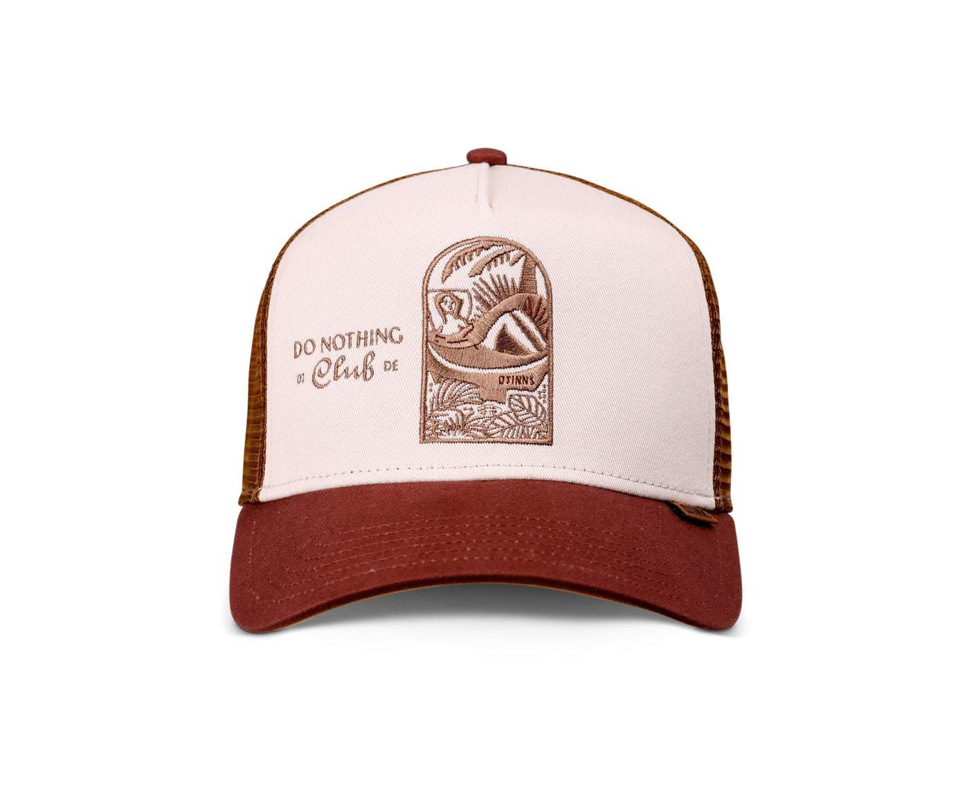 Djinns HFT DNC Bathing Girl Trucker Cap - Créme / Brown