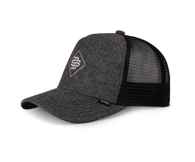 Djinns HFT Trucker Cap Tweedloop Black