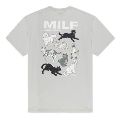 RipNDip Man I Love Felines T-Shirt - Grey