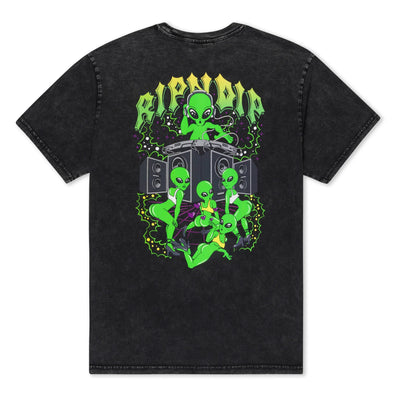 RipNDip Galactic Dance Floor T-Shirt - Black Mineral Wash