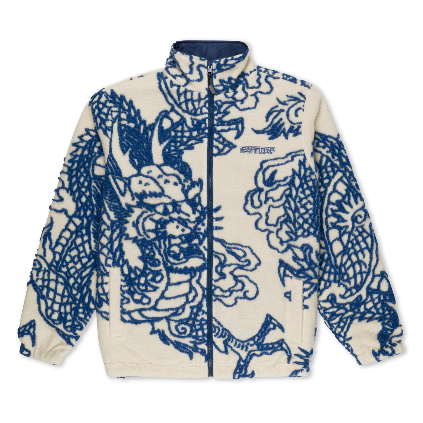 RipNDip Haku Reversible JACKET - Off White / Navy