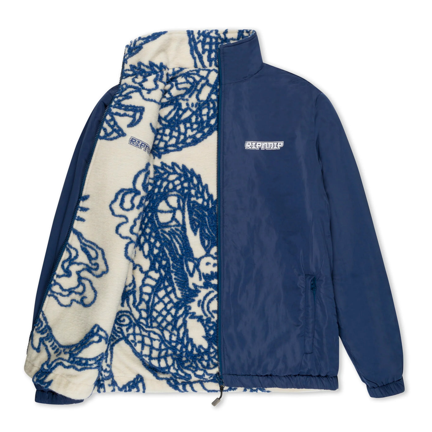 RipNDip Haku Reversible JACKET - Off White / Navy